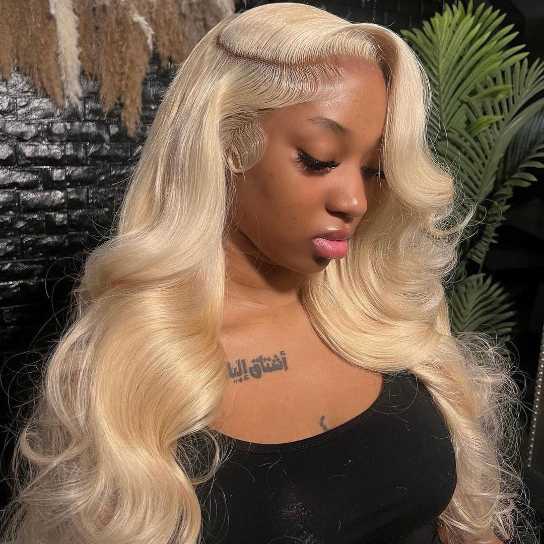 Mindy luxury hair LUXURY #613 Straight 13x4 transparent lace frontal wig