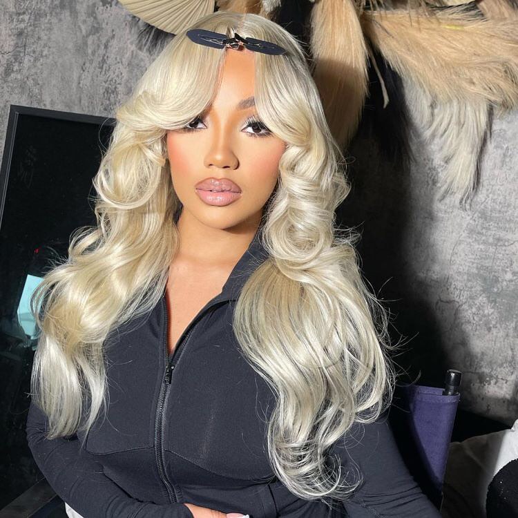 Mindy luxury hair #613 Straight 13x4 transparent lace frontal wig