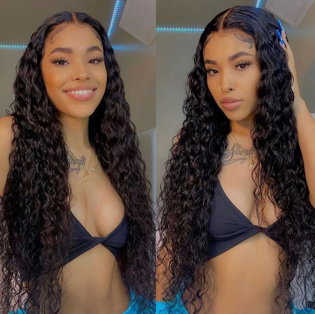 Mindy luxury hair Natural Wave 13x4 HD lace frontal wig