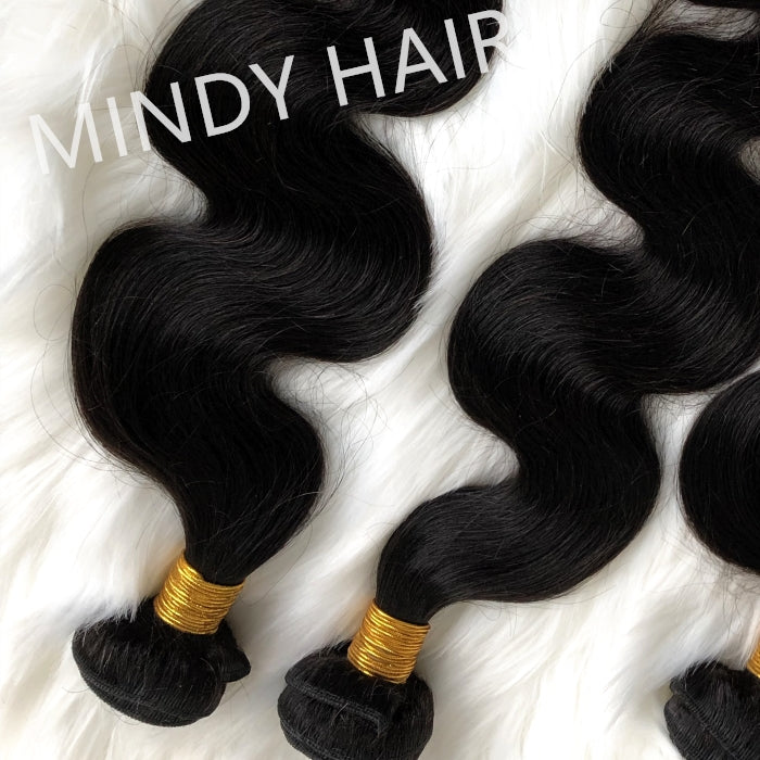 Mindy luxury hair 10A virgin Hair Body wave Bundles with 4x4 Closure