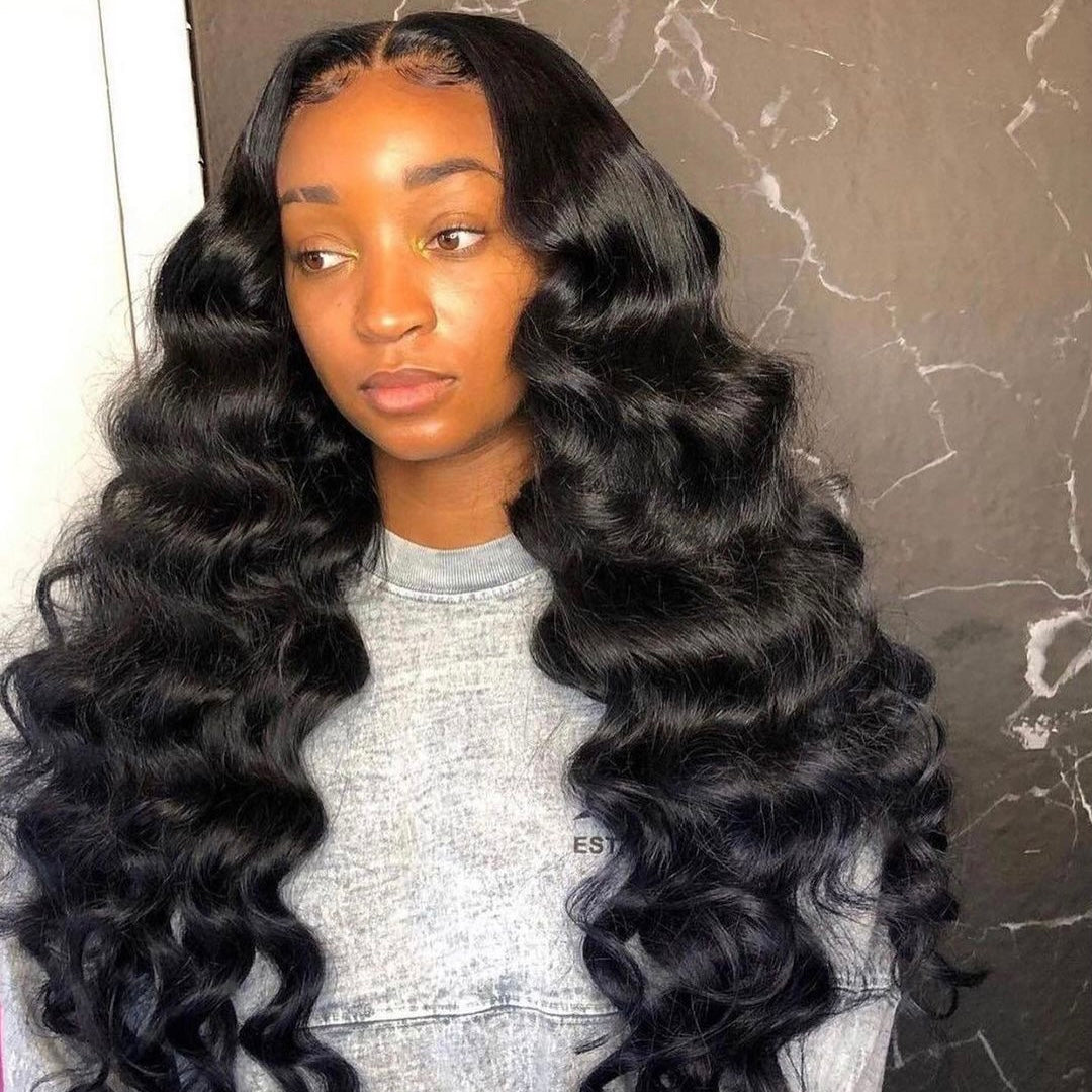 Mindy luxury hair Loose Wave 5x5 HD lace closure wig